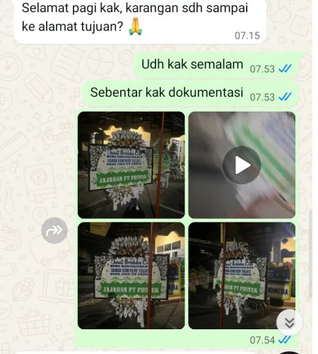 Pengiriman Papan Bunga Selamat Jagasatru Pekalipan