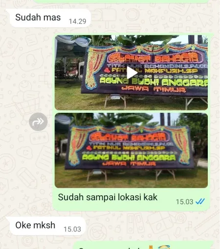 Pengiriman Papan Bunga Jagasatru Pekalipan